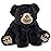 Bearington Rocky Black Bear Stuffed Animal - 19 Large Soft Black Teddy Bear Plush Toy with Fluffy Fur - Washable Forest Plushy - Adorable Cuddly Gift for Kids, Toddlers, and Animal Lovers