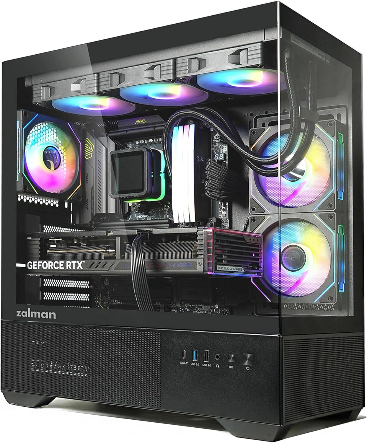 Zalman Chronix ATX Gaming PC Case with ARGB Fans