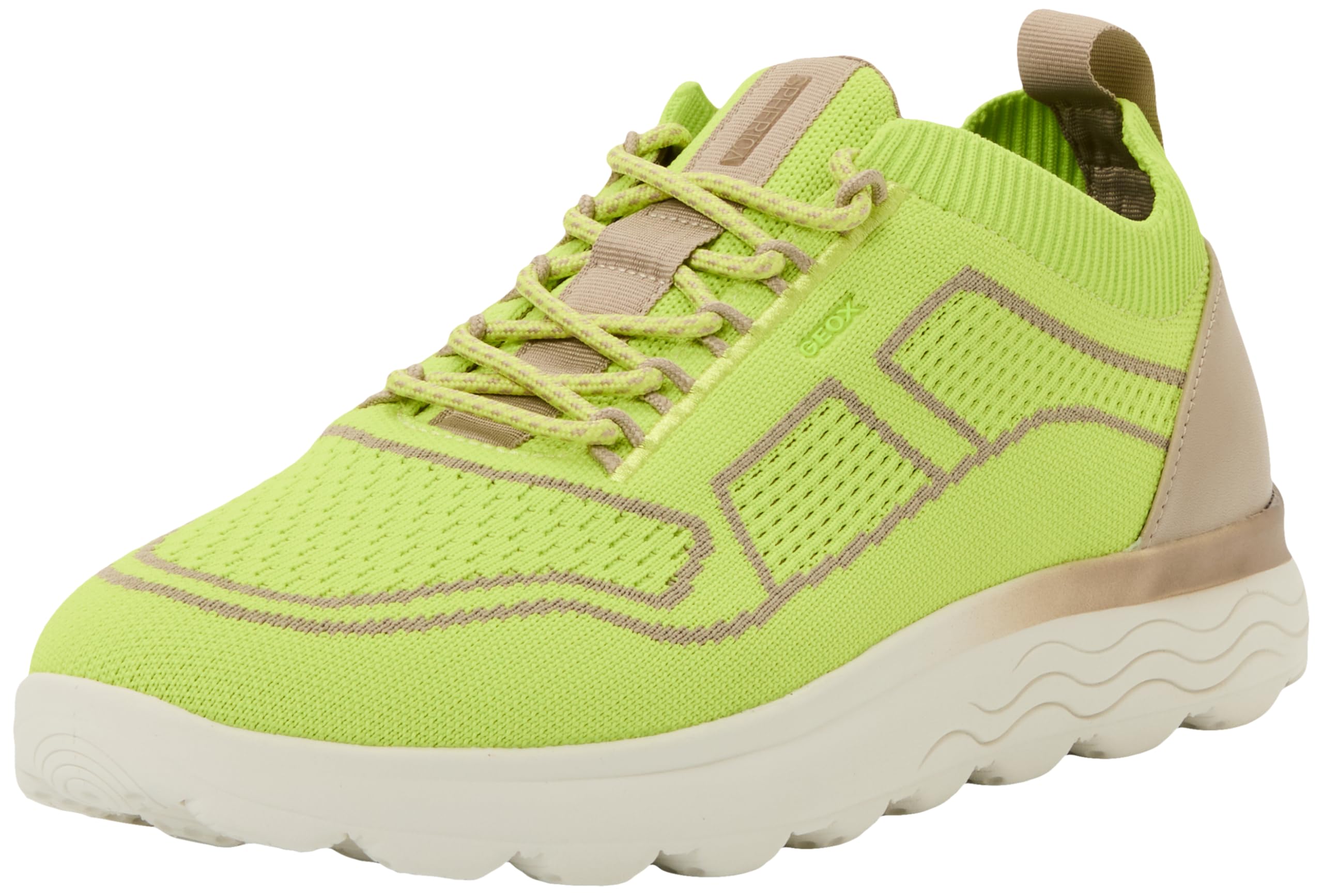 Geox Men's U Spherica A Trainers, Lime Green/Sand, 43 EU
