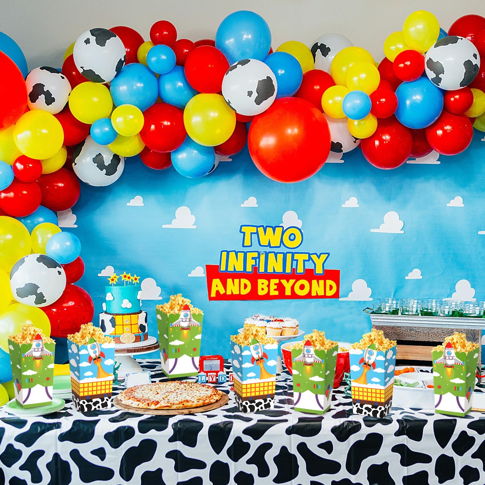 Toy Story Party Gift Boxes 16-Pack - 'To Infinity & Beyond' Goodie Bags For Birthday Party Decorations