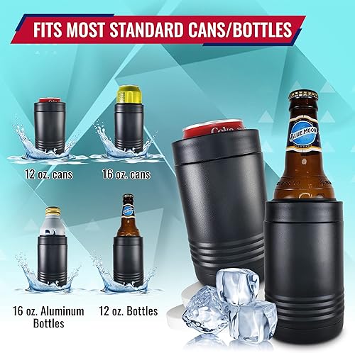 Miniatura 3 de We The People Constitution - Enfriador de latas aislado de acero inoxidable de doble pared, capacidad para latas de 12 o 16 onzas o botellas de 12