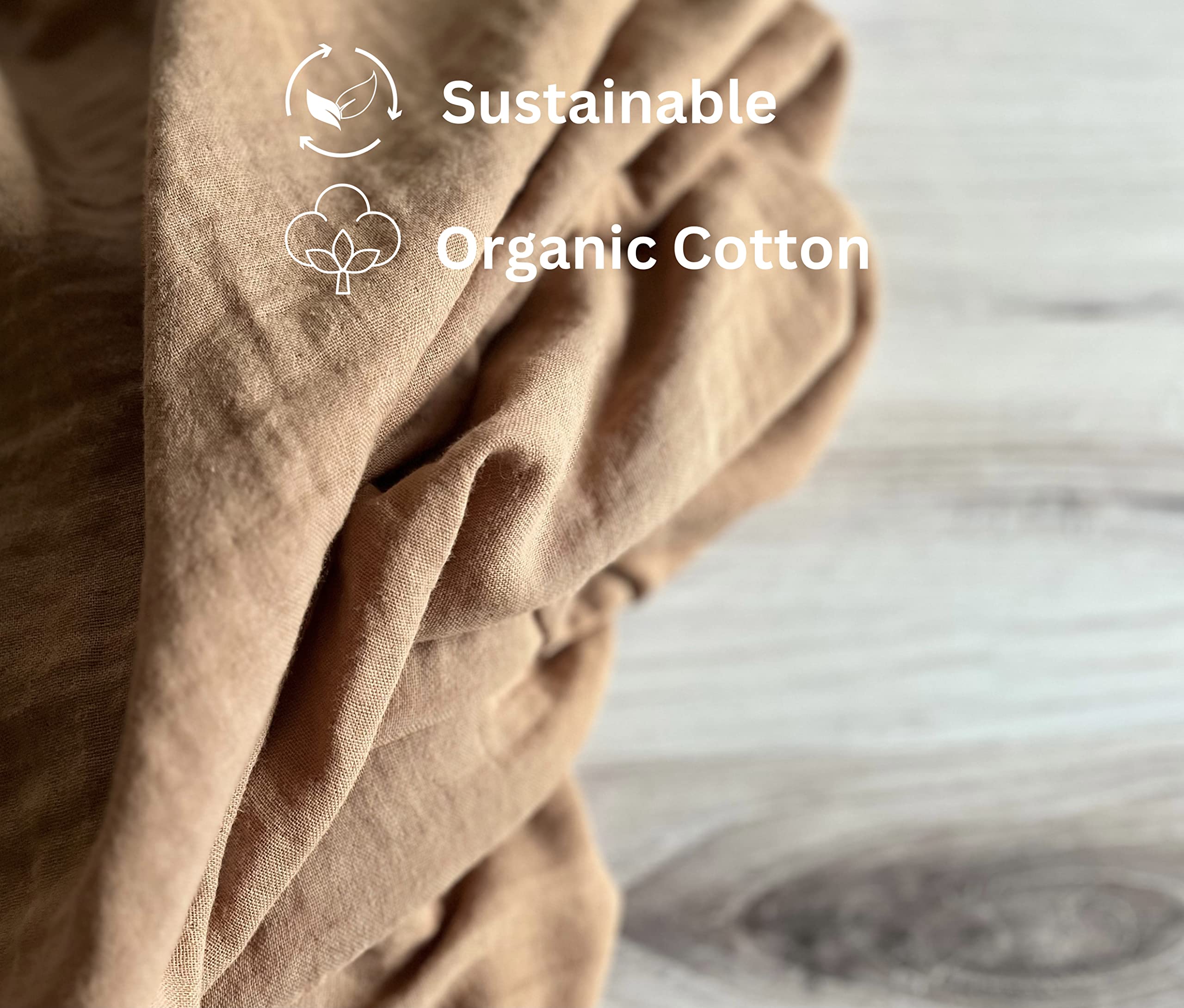 Leyl&Ari Muślinowy koc do przewijania, 100% bawełna organiczna (zestaw motyli boho)