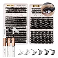 Vista 10 de Racimos de pestañas 144 piezas, racimos de pestañas de volumen 10-16MM, DIY, pestañas individuales rizadas en racimo, pestañas manga, racimos