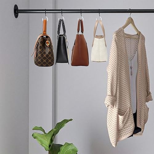 Miniatura 6 de echinff Paquete de 20 ganchos en forma de S para colgar, ganchos en forma de S con 2 fundas protectoras adicionales, gancho de baño, ganchos de