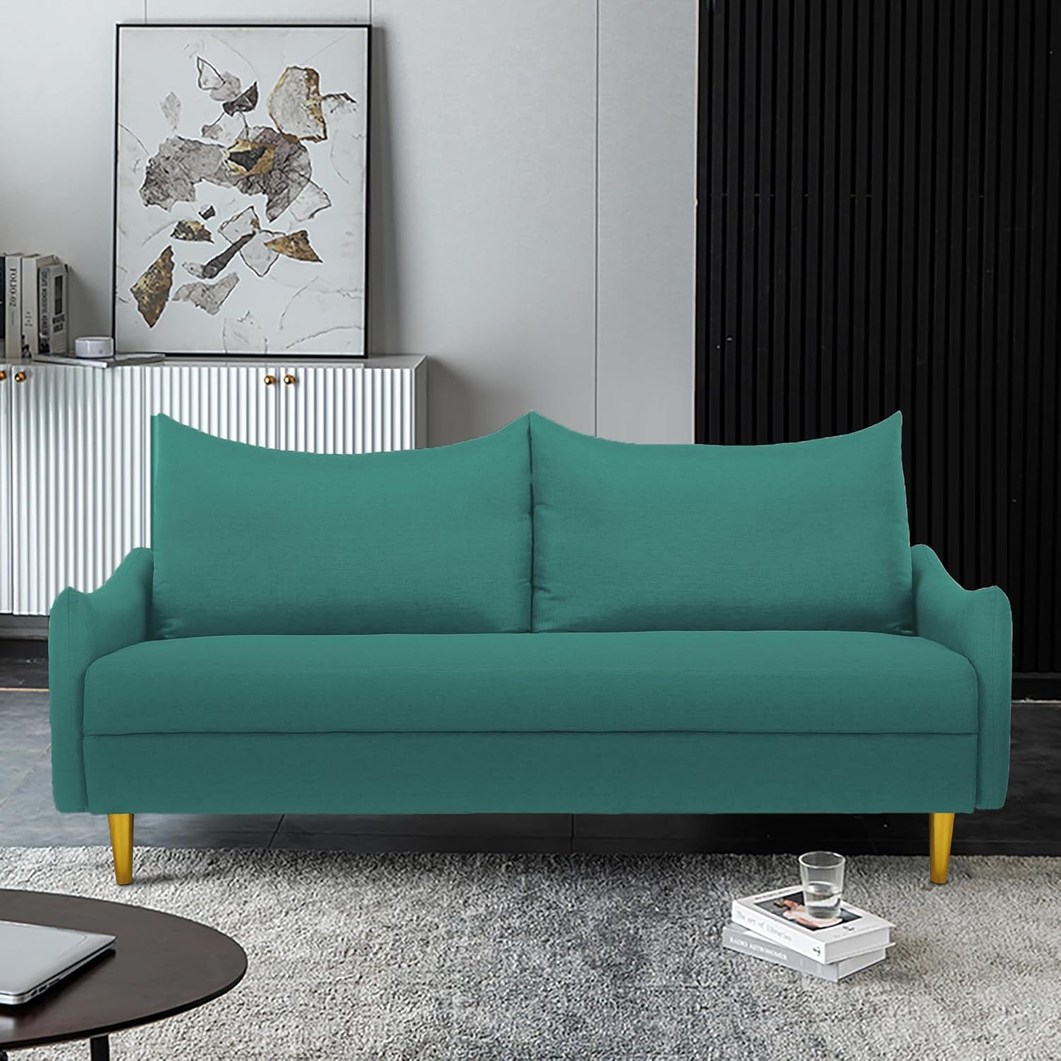 YUNLife&Home Loveseat Sofa,Modern Decor Accent Futon Love