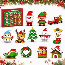 Christmas Advent Calendar Building Blocks, 12 Days Mini Builds Kids Gift
