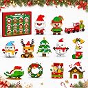 Christmas Advent Calendar Building Blocks, 12 Days Mini Builds Kids Gift | Compatible with Lego Christmas 12 Packs Christmas Model Building Micro Blocks Kit, New Year Xmas Gifts for Kids Boys Girls