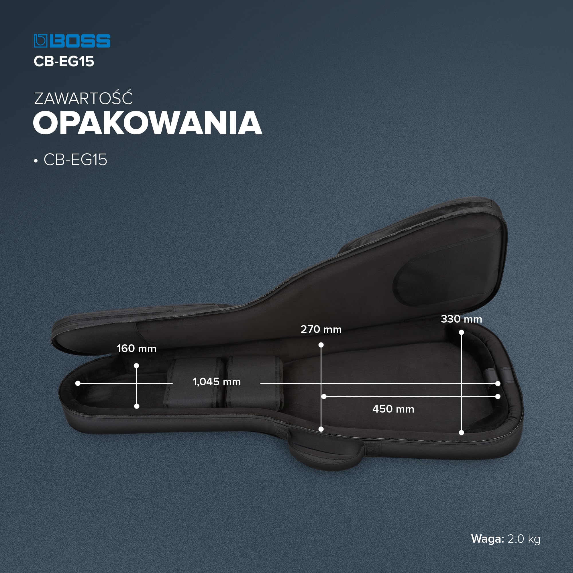 BOSS CB-EG15 Pokrowiec do Gitary Elektrycznej Deluxe