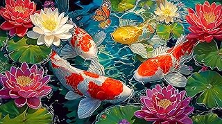 Comprar koi-Peces Puzzle 1000 Piezas, Rompecabezas para Adultos, Rompecabezas imposable, Rompecabezas Juego de Habilidad para Toda la Familia, Rompecabezas para Adultos, Rompecabezas 38x26cm/1000pcs