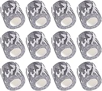 Vista 51 de IndigoCase Paquete de 6 vendajes autoadhesivos de 2 pulgadas, paquete variado de vendajes de color negro, cinta de agarre elástica, envolturas