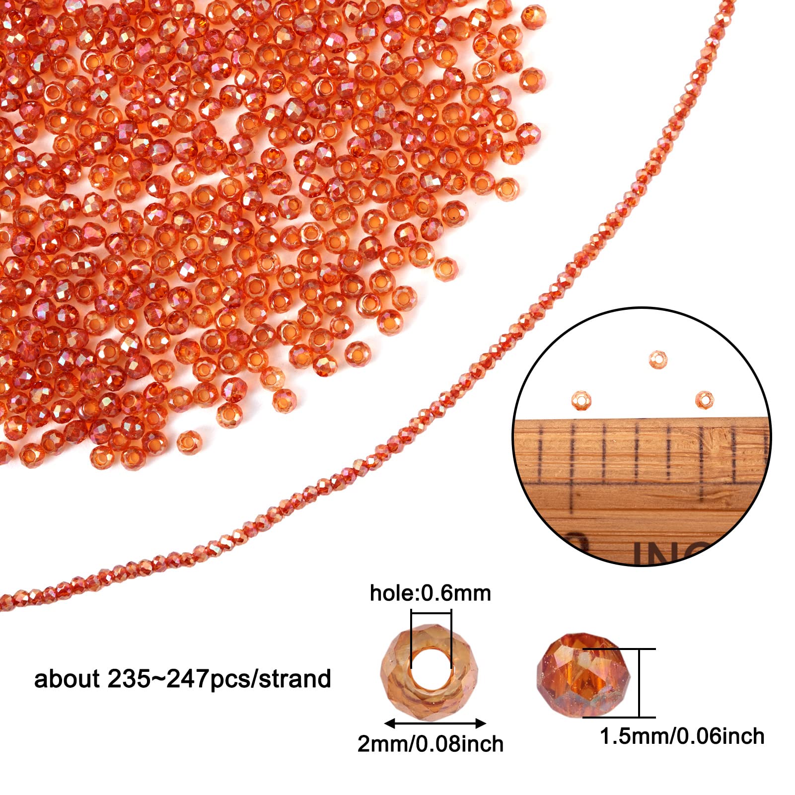 FASHEWELRY Set di 70 cabochon in vetro sfaccettato a forma di goccia d'acqua, senza fori, per la creazione di gioielli e fai da te