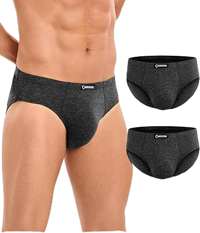 Ropa interior de lana merino para hombre, ropa interior de lana transpirable para hombre, ropa interior cómoda y suave que absorbe la humedad, paquete de 2