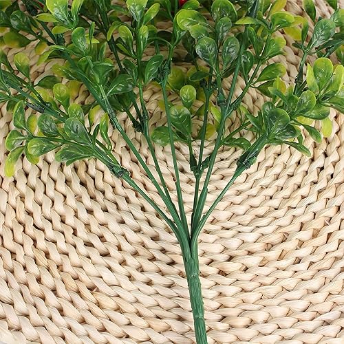 Miniatura 2 de YQYAZL - Paquete de 6 ramas artificiales de limón, plantas de árbol artificiales amarillas, ramas con hojas verdes para jarrón, decoración de jardín