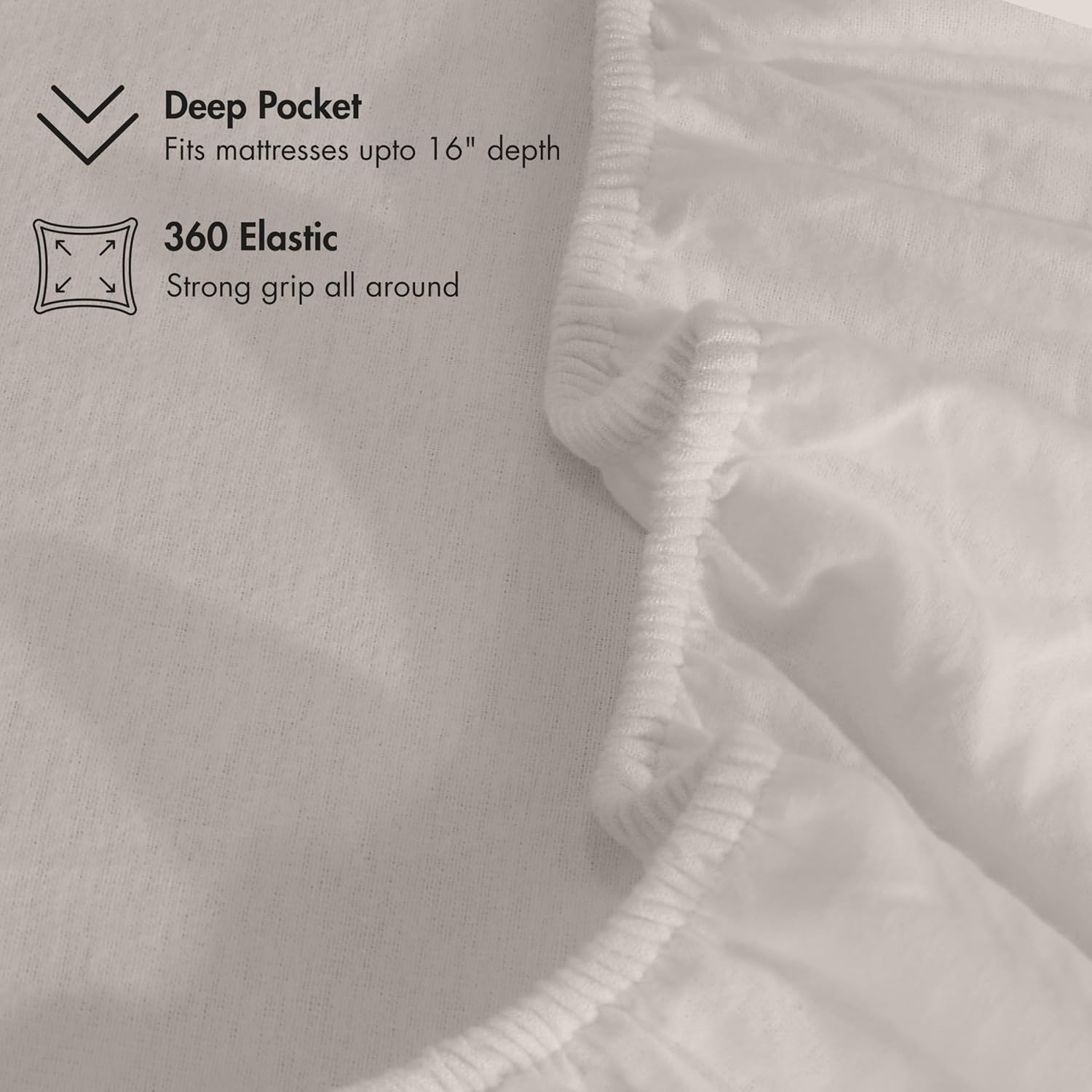 RUVANTI Flannel Sheets Queen Size - GOTS Certified 100% Organic Cotton, 4 Piece Warm, Soft & Breathable Set, Deep Pocket Snug Fit, Double Brushed Cozy All Season Bedding, Natural - Image 6
