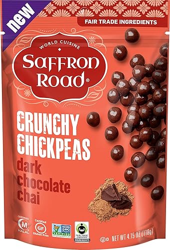 Miniatura 18 de Saffron Road Falafel - Snack Crujiente de Garbanzos, 6 oz - Sin Gluten, Sin OGM, Halal, Kosher, Vegano