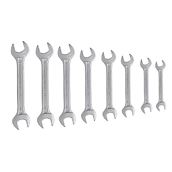 JK Super Drive Sd7800067 Jksd Double Open Ended Spanner Set, 8 Piece