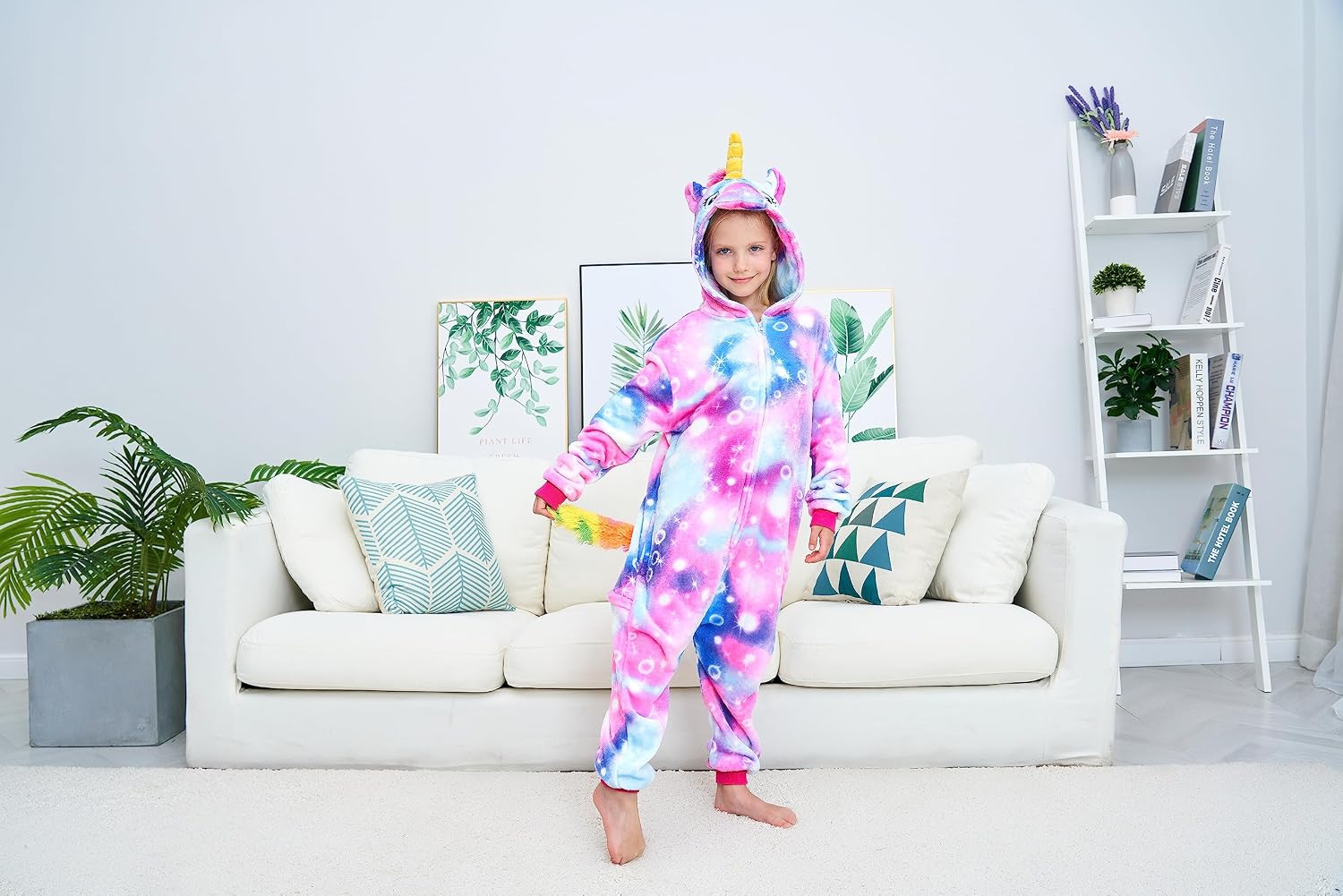 Unisex Children Unicorn Pyjamas Halloween Kids Onesie Costume