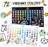 Ohuhu Marqueurs Acrylique 72 Couleurs Pointe Brosse pour Art Papier Dessin - 6