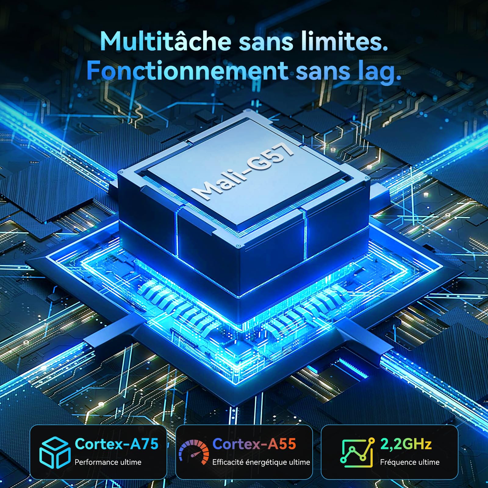 T60 Pro Tablette 13,4 Pouces avec Clavier,Tablette Android 16,120Hz Display,24 Go RAM + 256 Go ROM,Octa-Core Tablet,10000mAh, WideVine L1/GPS/Gemeni AI,Tablet avec Stylo Souris,Garantie 4 Ans