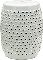 Vista 6 de Red Lantern Taburete de jardín de porcelana azul-verde de 18