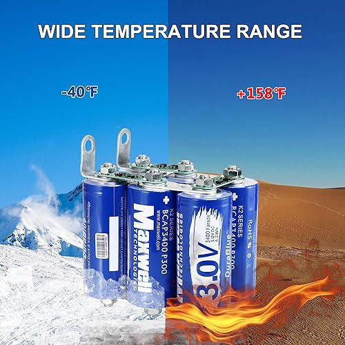 Miniatura 4 de Maxwell 18V 567F Super Capacitor 12V Arrancador de coche 6000A sin batería tradicional, potente caja de salto para todos los coches de 12 V, 6