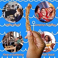 Vista 3 de Gangwon Export - Bocadillo de calamar seco sabroso [bolsa de 9.17 onzas] – Cecina de calamar a la parrilla en rodajas para adultos y niños – 0.39 oz