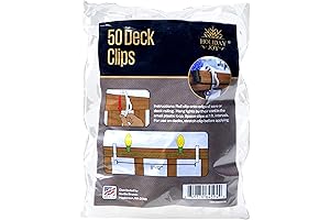 50 Dependable Deck Light Clips for Seamless String Lights on Outdoor Surfaces