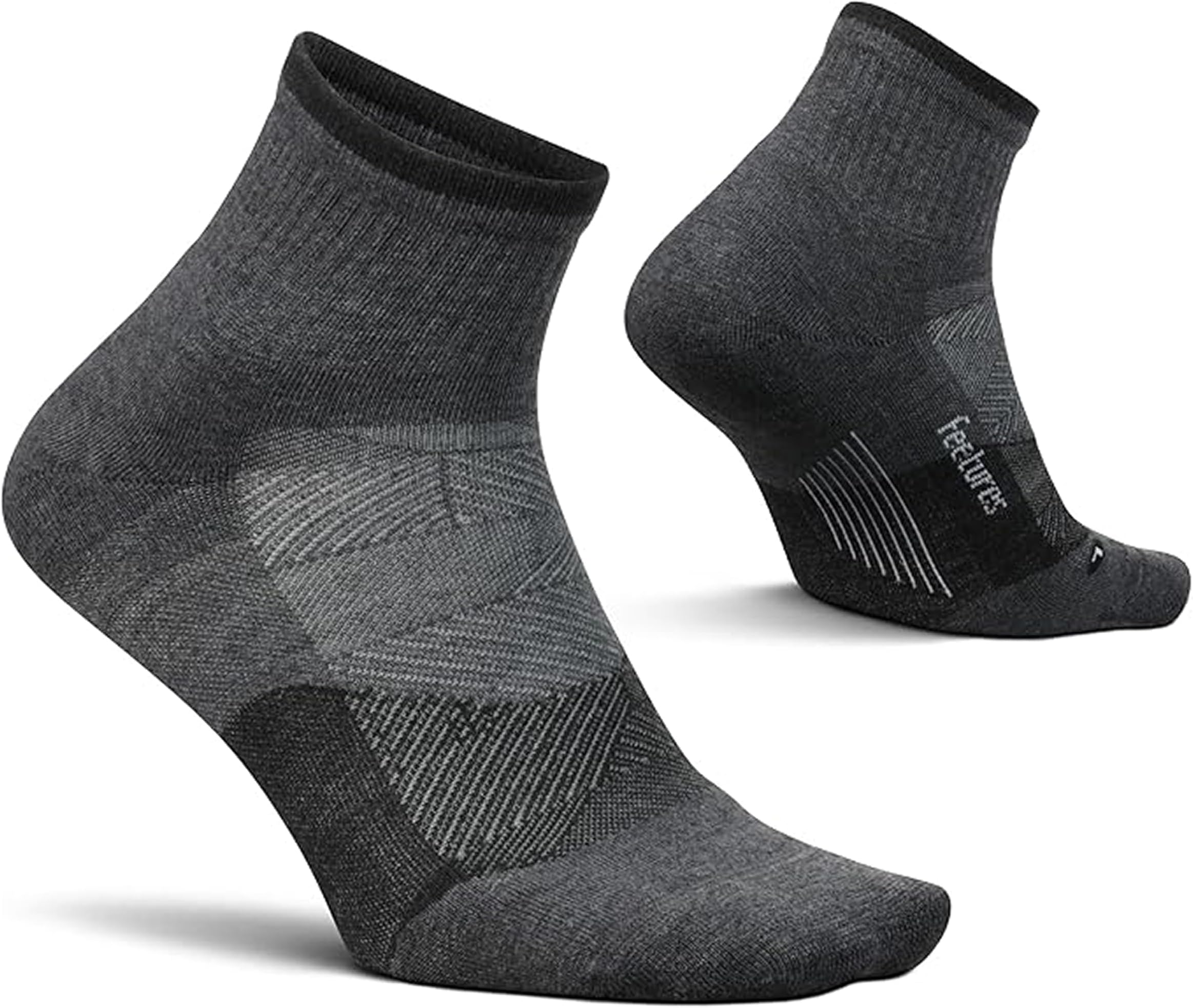 Feetures Trail Max Cushion Mini Quarter Sock - Hiking Socks for Men & Women