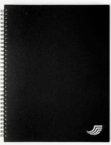 Miniatura 9 de Selarde - Cuaderno multiusos, tapa dura, 80 hojas160 páginas con línea divisora de página media, papel de 8.5 x 11 pulgadas, 3.17 ozm,