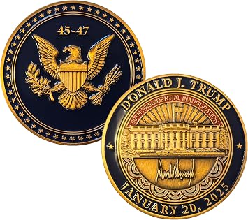 Trump 4547 Presidential Challenge Coin Commemorative Collector Coin High Relief Design Inauguration Edition