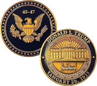 President Donald J. Trump 2025 Presidential Inauguration Challenge Coin 45-47