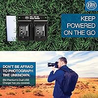 Vista 6 de BM 2 EN-EL19 Baterías y cargador de batería dual para Nikon Coolpix A300, W100, W150, S3100, S3200, S3300, S3500, S3600, S3700, S4100, S4200, S4300