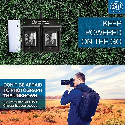 Miniatura 6 de BM 2 EN-EL19 Baterías y cargador de batería dual para Nikon Coolpix A300, W100, W150, S3100, S3200, S3300, S3500, S3600, S3700, S4100, S4200, S4300,