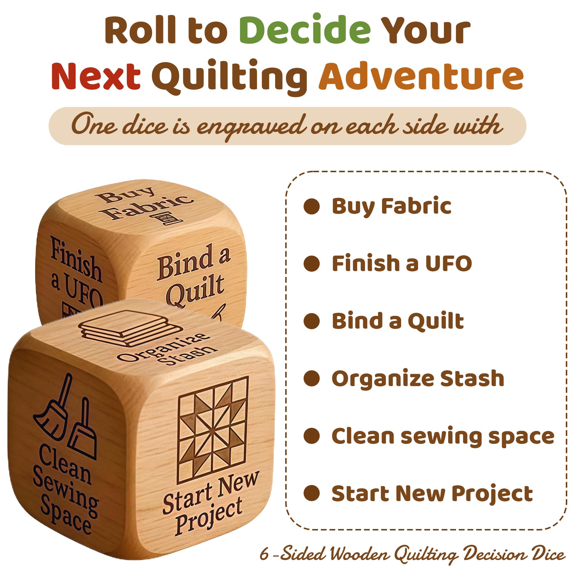 Quilting Dice - Sewing Decision Maker -4 Quilting Dice - Sewing Decision Maker -4