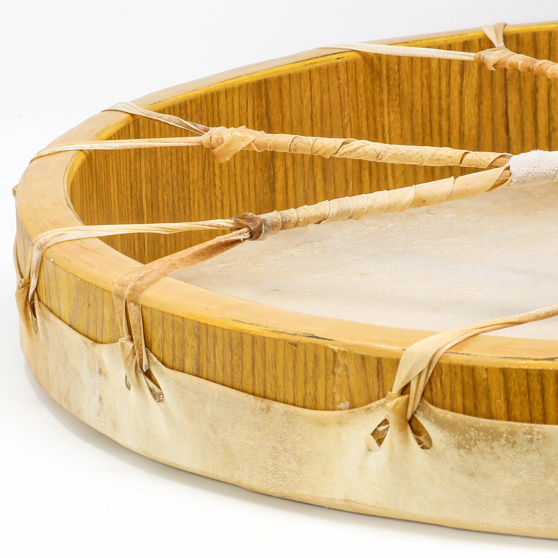 Schamanentrommel Ø 40 cm Rahmentrommel Mehrschichtiger Holzrahmen Rund Ziegenhaut Shaman Drum inklusive Stick