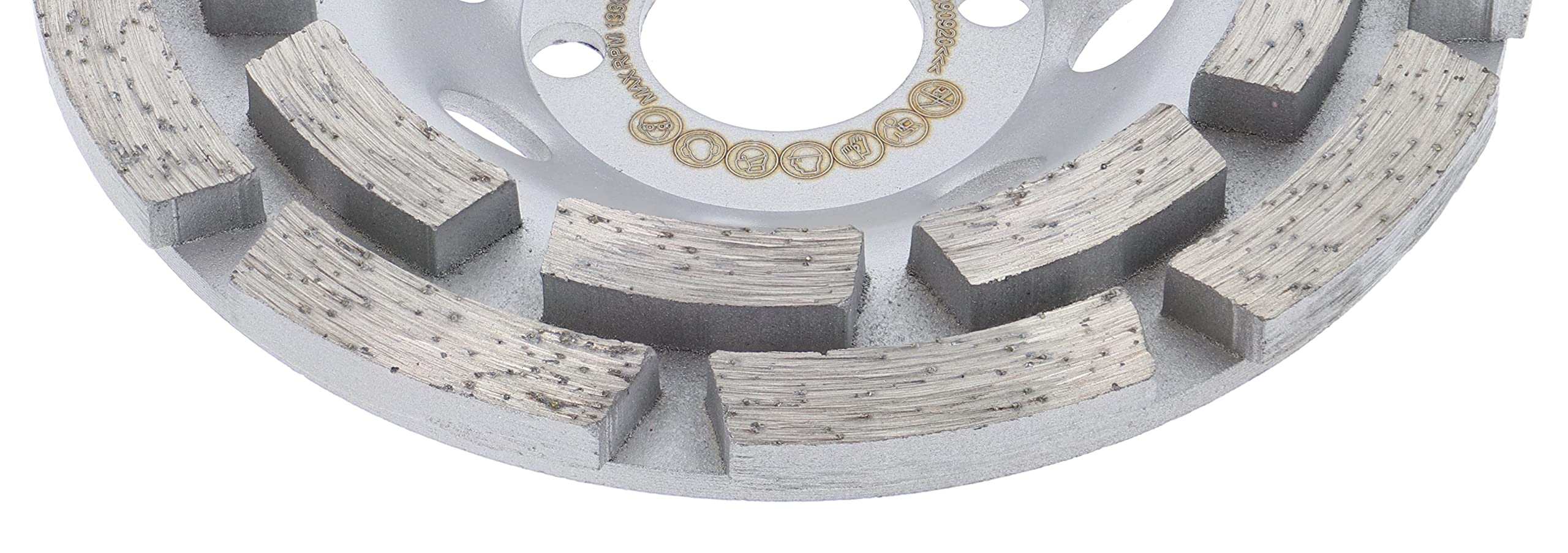 PRODIAMANT Premium meule assiette diamantée 115mm béton universel 115 mm x 22,2 mm meule double rangée
