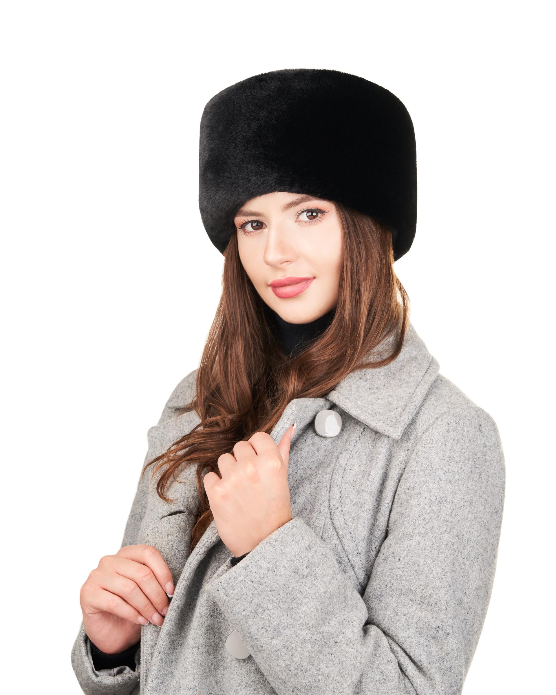 Futrzane Kosakenmütze Damen Winter Russische Mütze Pelz