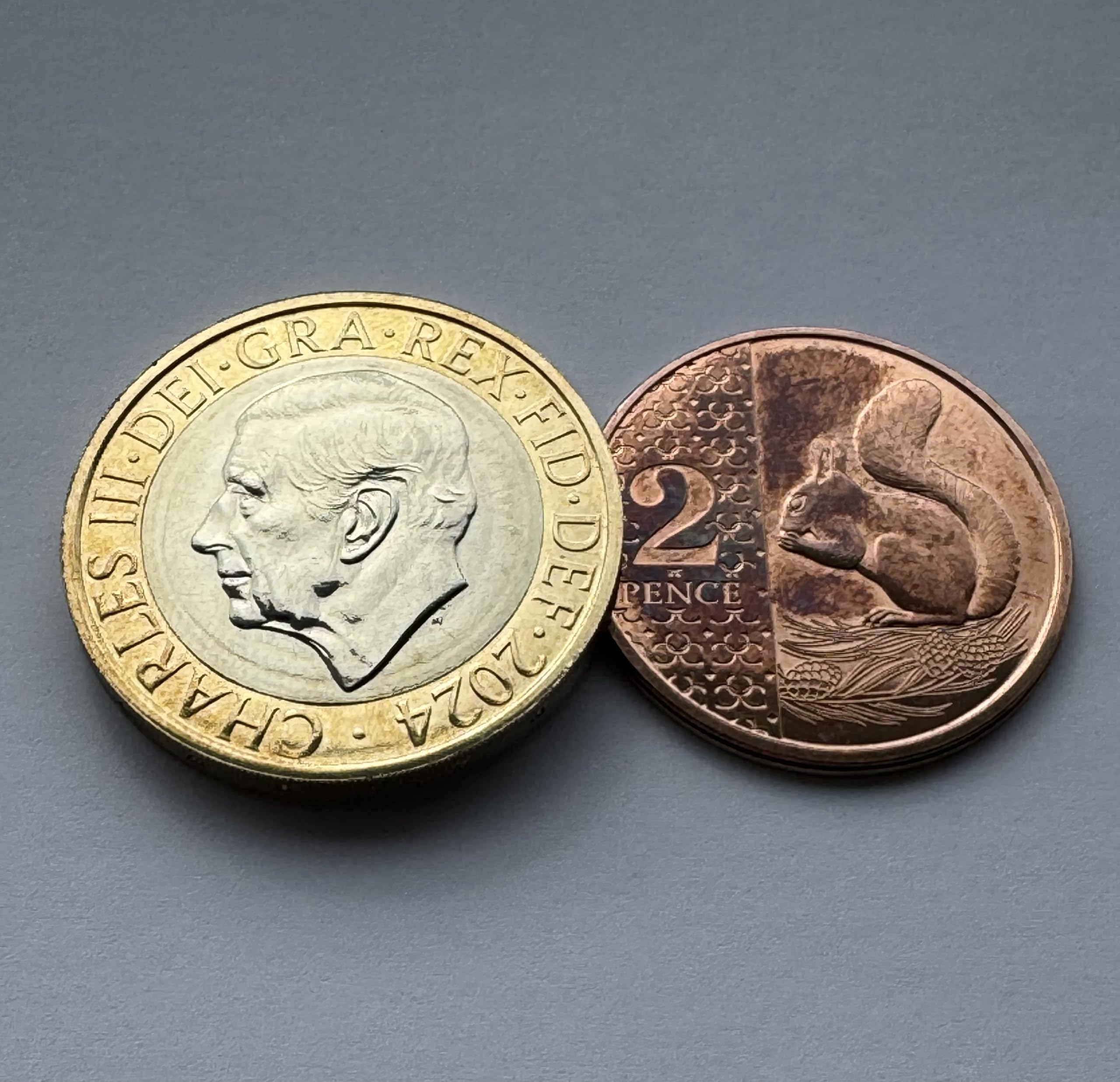 Close up Magic Coin Unique King Charles Two Pound - Two Penny Version. Vanishing Coin Magic Trick - Image 3