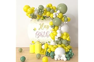 Lemon Party Decorations: 159-pc Garland Arch Kit