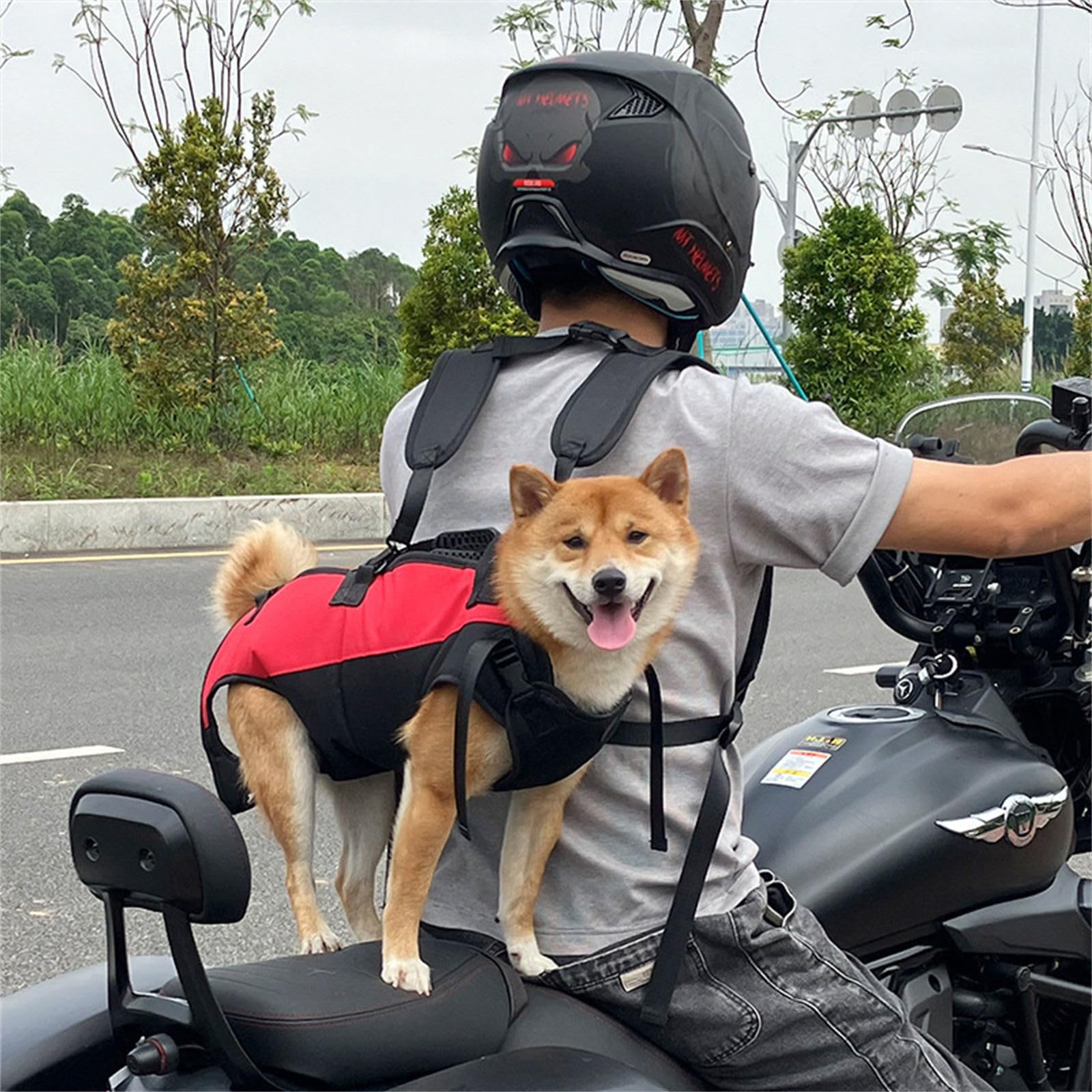 Borsa da viaggio per animali domestici, resistente all'acqua e regolabile, tracolla orizzontale che abbraccia la borsa per il trasporto del panno di Oxford di uso di viaggio dell'amante