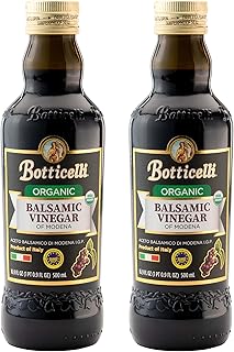 Botticelli Balsamic Vinegar | 2-Pack | 16.9 oz each (Balsamic Organic Vi...