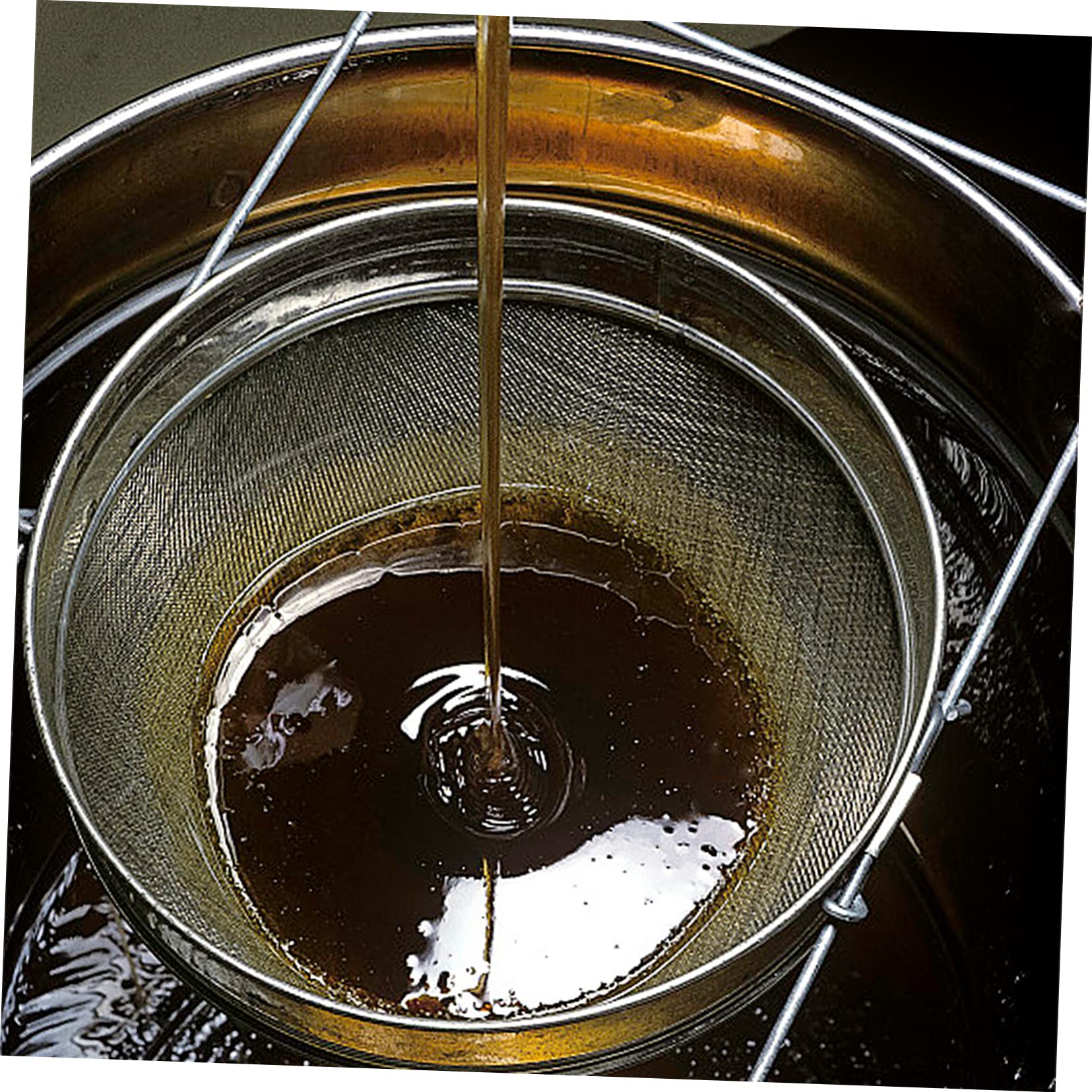 Ciieeo Colador de Malla Estable Y Práctico de Alambre Redondo para Cocina Herramienta de Filtrado Eficiente