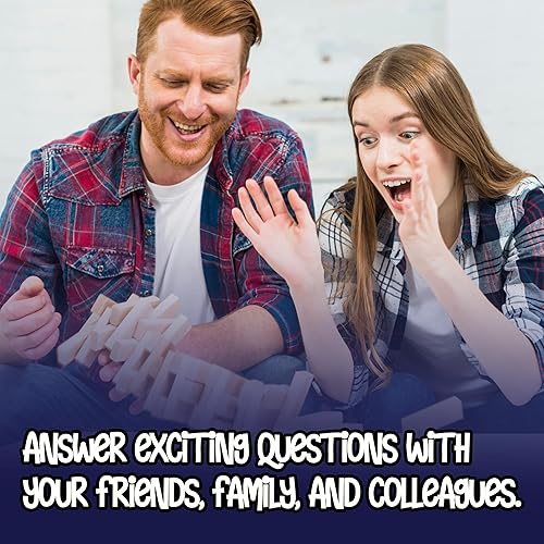 Miniatura 7 de Ice Breaker Tower Questions Tumbling Tower Game - Para todos - 54 divertidos iniciadores de conversación - Grandes juegos familiares para niños y