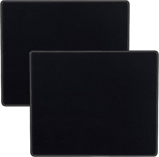 RiaTech 2 Pack (220mm x 180mm x 2mm) Speed Type Gaming Mouse Pad with Antifray Stitched Embroidery Edges, Non-Slip Rubber Base Mousepad for…