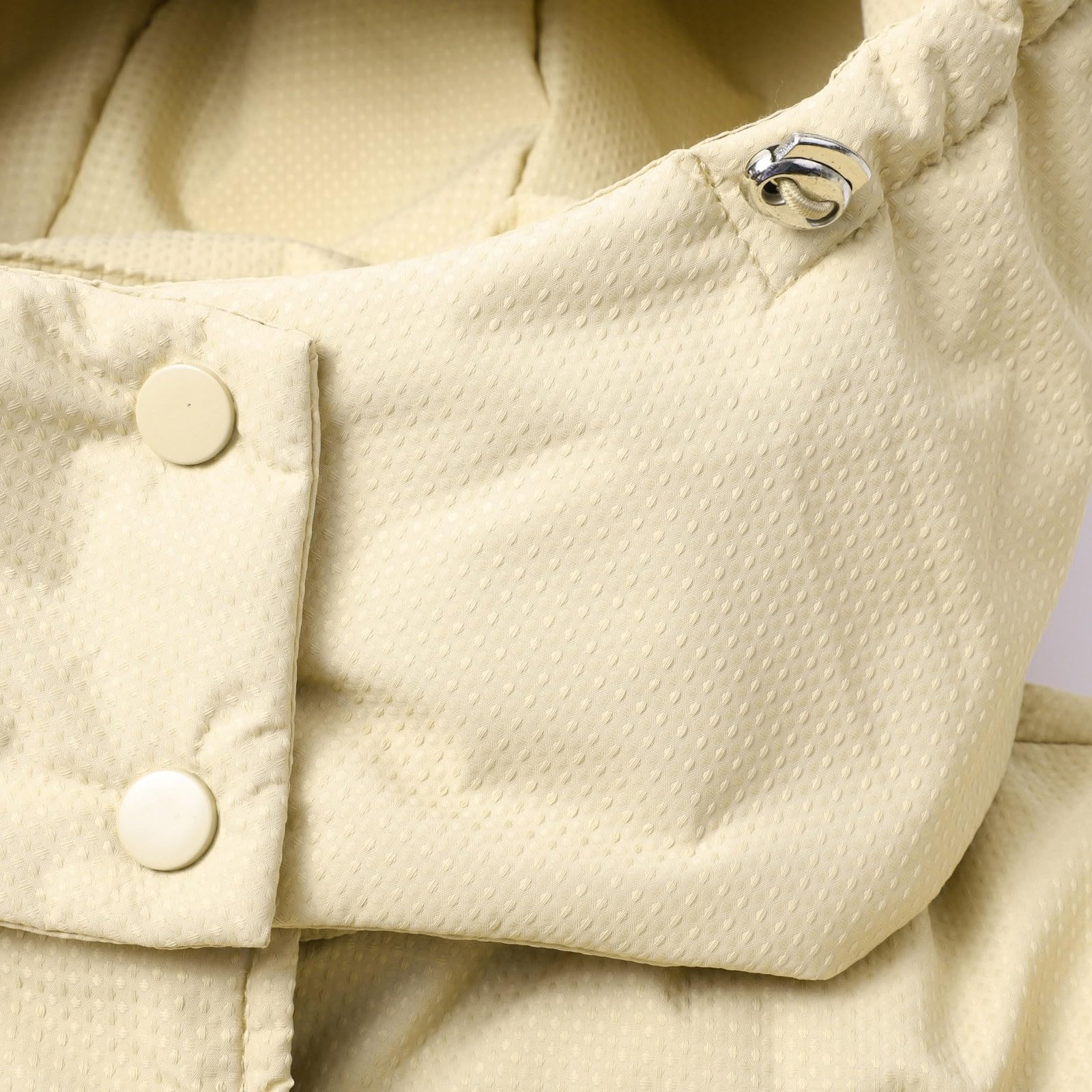 Genérico Ropa Chica Chaqueta de algodón de invierno para mujer, chaqueta grande con capucha y bolsillo en la cintura con cordón de longitud media Chubasqueros Mujer