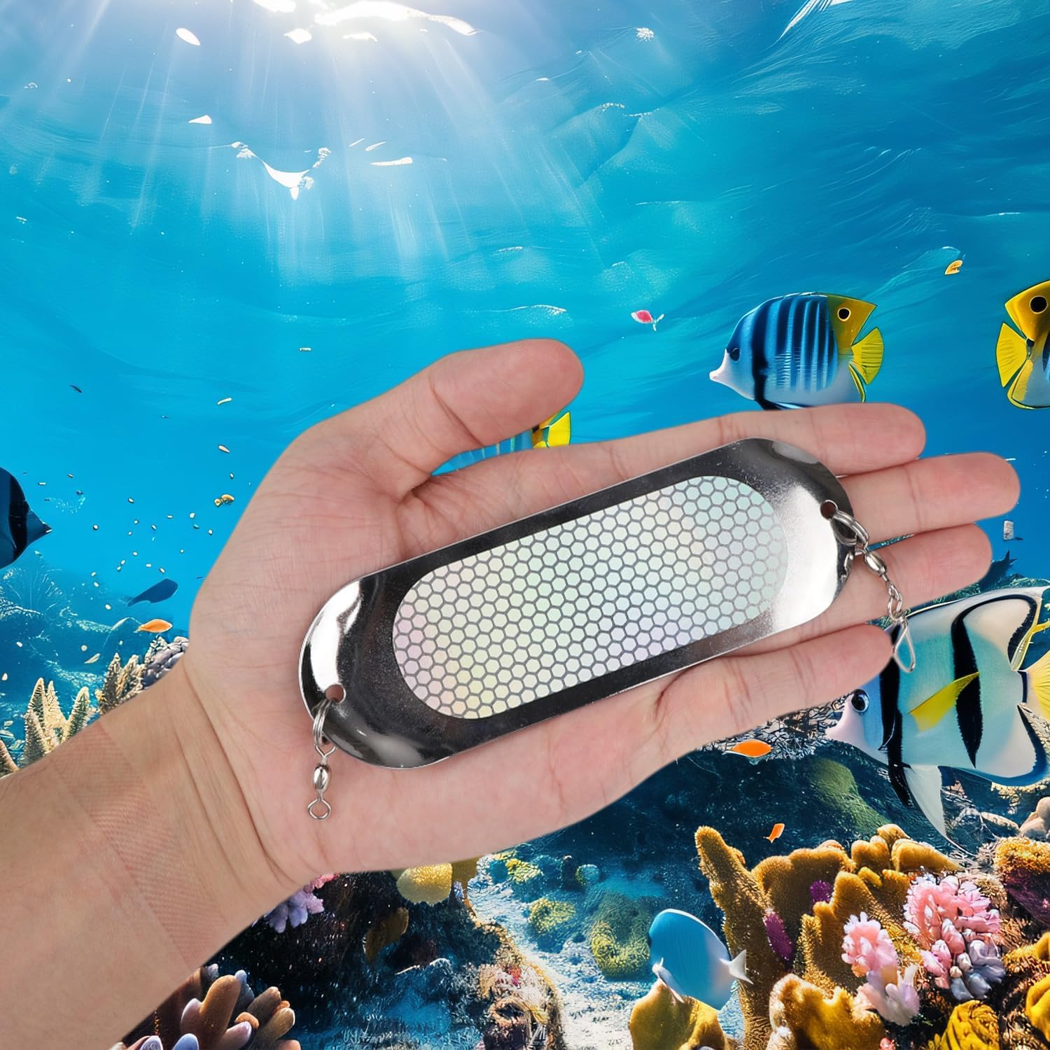 4pcs Reflective Fishing Dodgers, 4.6 Inch Dodger Trolling Flashers Trolling Flashers Fishing Lures for Salmon Halibut Lake Trout Anglers Must-Have Accessory