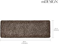 Vista 3 de mDesign Tapete rectangular de microfibra de poliéster antideslizante para spa, tapete de felpa absorbente de agua para tocador de baño