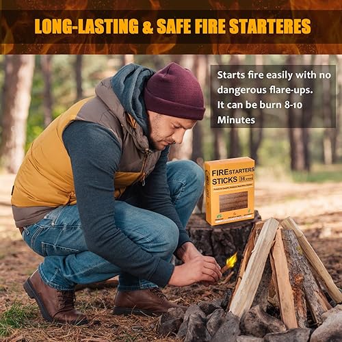 Miniatura 5 de Realcook Cubos de inicio de fuego natural 36 Firestarters mejorados