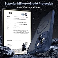 Vista 349 de TOCOL Funda magnética para iPhone 15 Pro Max, protección completa mejorada de la cámara, compatible con Magsafe, protección contra caídas, funda