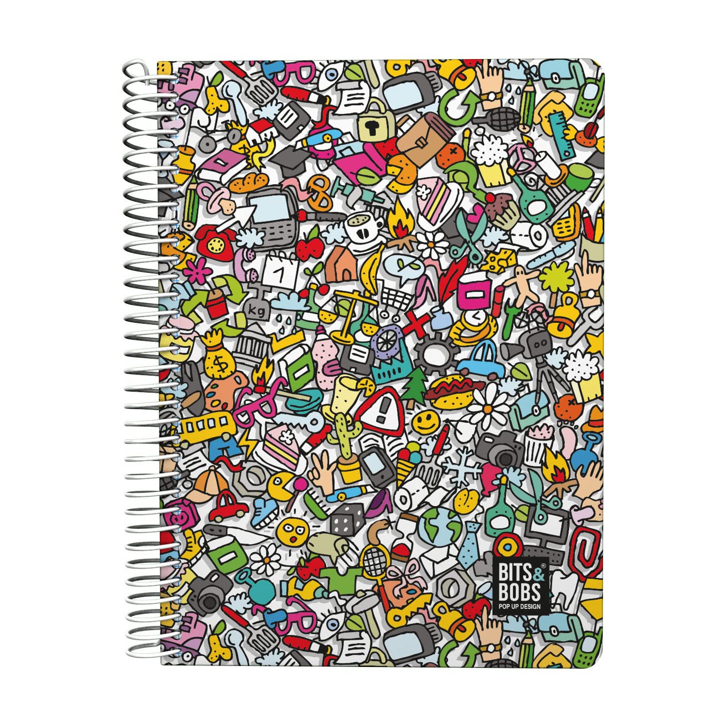 Grafoplas Quarter Grid Pad 4mm PP 80hj 90g Icons Bits and Bobs, bunt